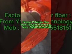 পোশাক স্ট্যাপল ফাইবার পলিস্টার মিডিয়াম ক্রাম্প কৃত্রিম স্ট্যাপল ফাইবার